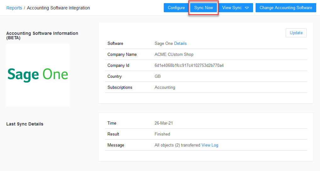 Accounting Sync