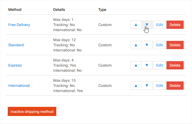 Shipping