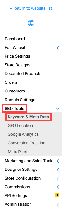 Keywords & Meta Data Menu Item.png