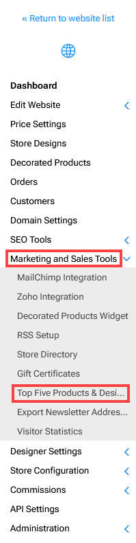 Top Five Products & Designs Menu Item.png