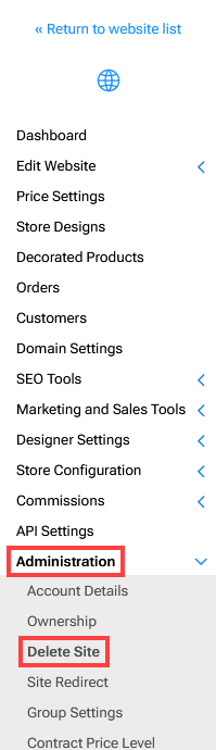 Delete Site Menu Item.png