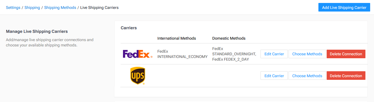 Manage Live Shipping Carriers Page.png