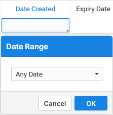 Abandoned Carts date filter