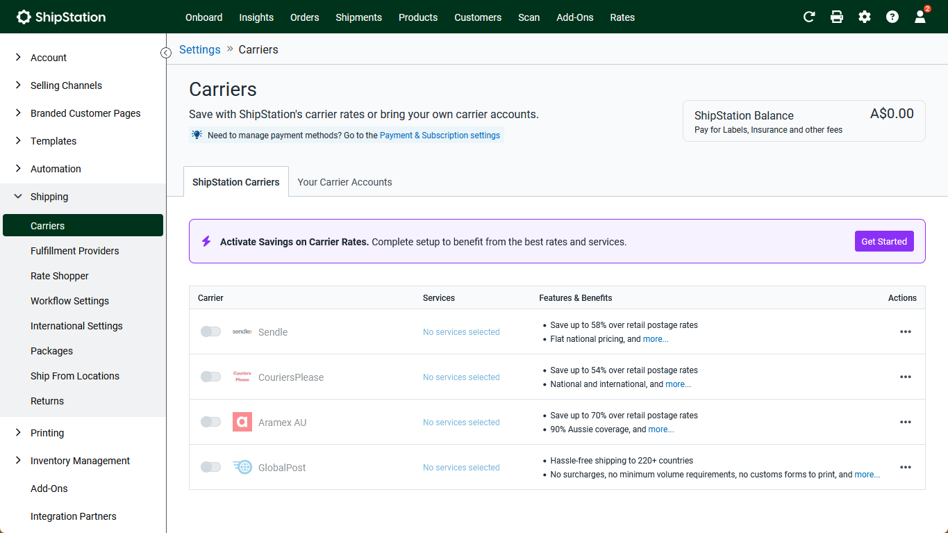 ShipStation Carriers Screen.png