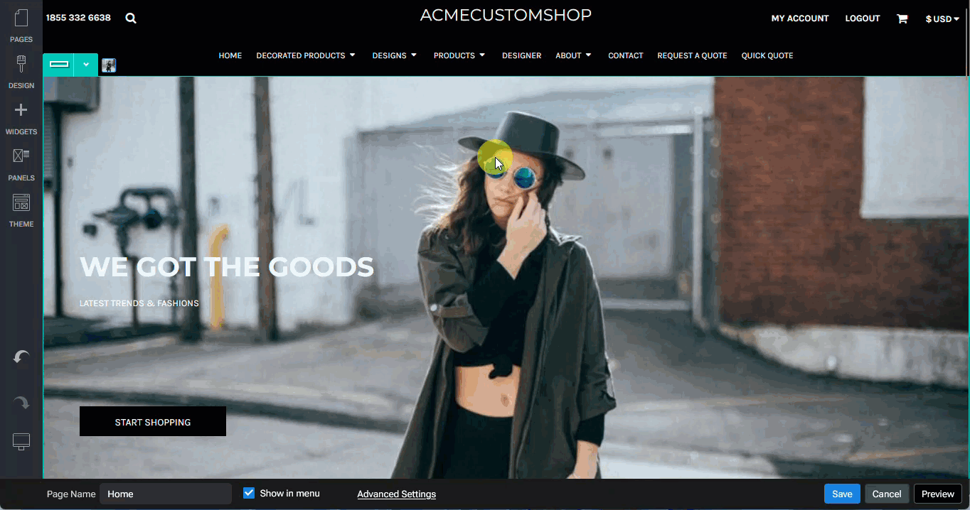 Change Header Layout.gif