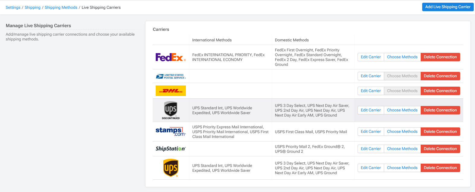 Manage Live Shipping Carriers Page - Choose Methods.png