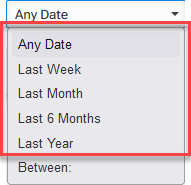 date filter options
