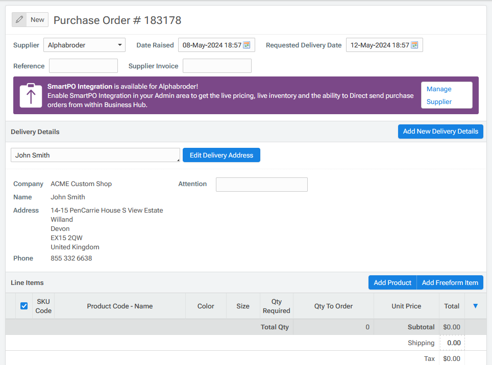 Empty Purchase Order - SmartPO Available.png