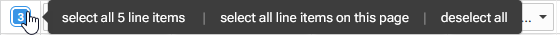 selection options