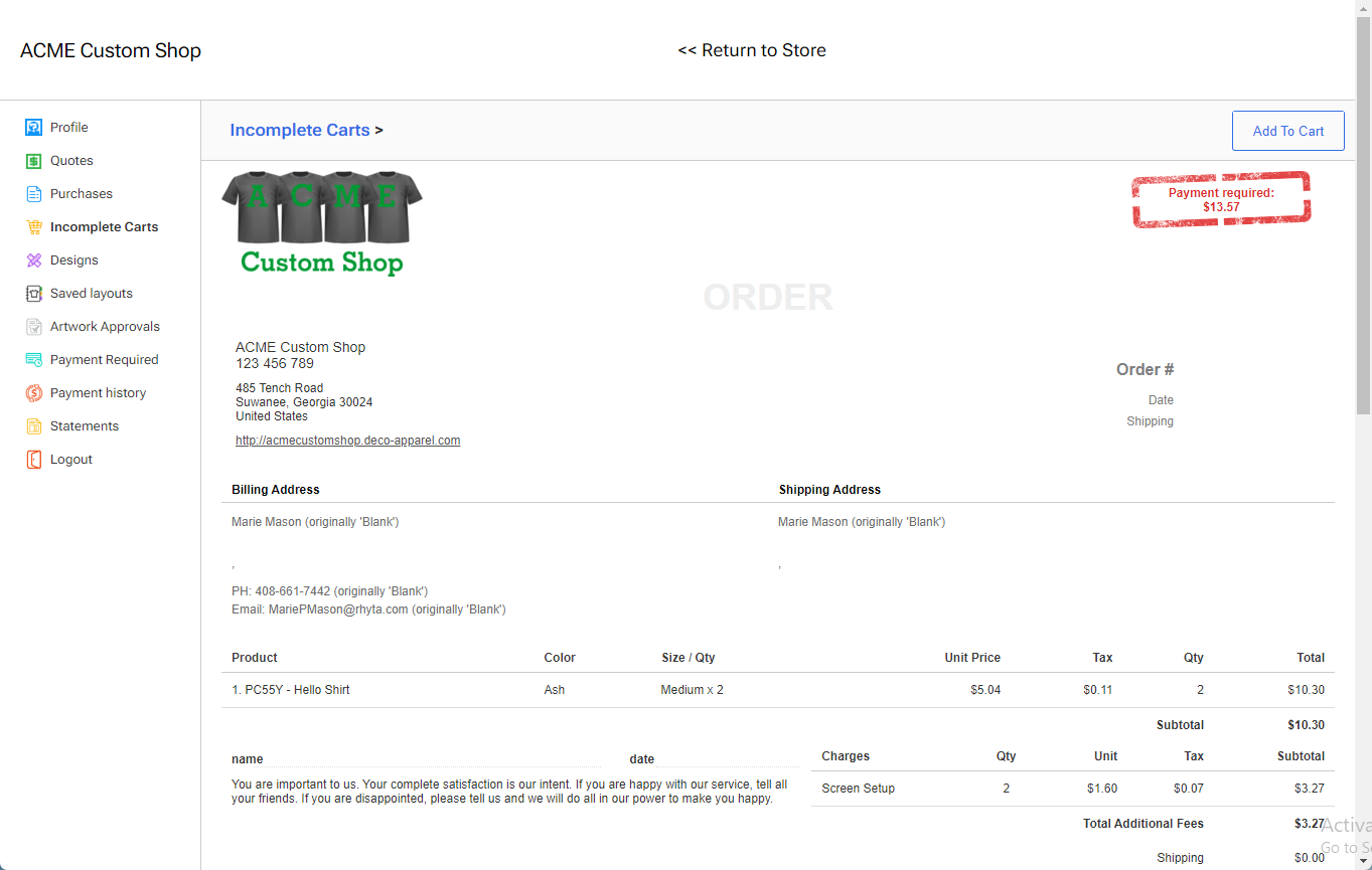 My Account Incomplete Cart.png