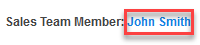 Sales Team Member name