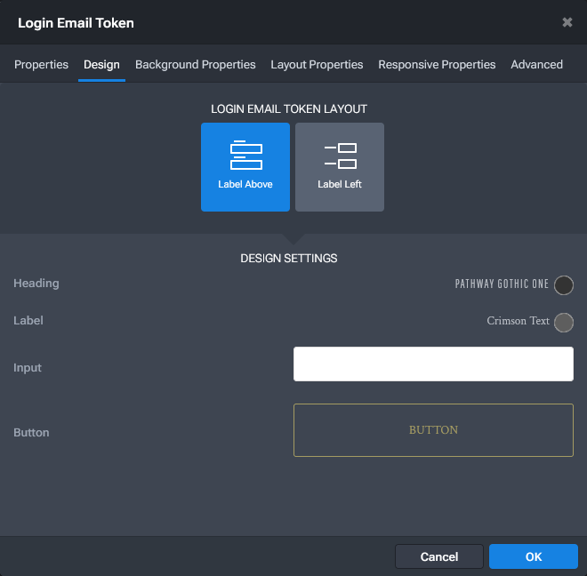 Login Email Token Design Settings.png