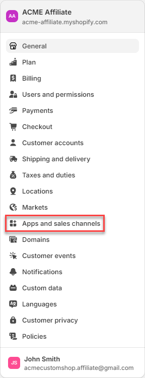 Apps and sales channels Menu Item.png