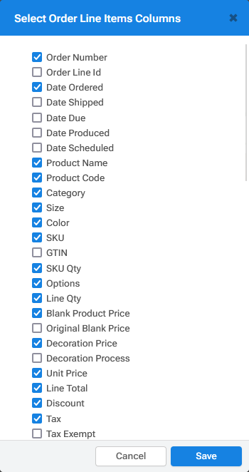 Select Order Line Items Columns Popup.png
