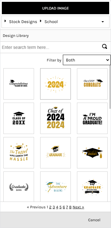 Select a Design Popup - Mobile View.png