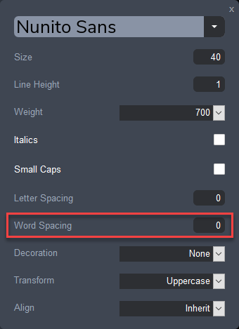 Word spacing css что это