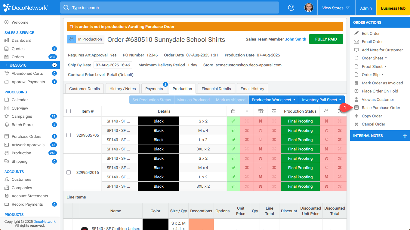 Raise Purchase Order from Order.png