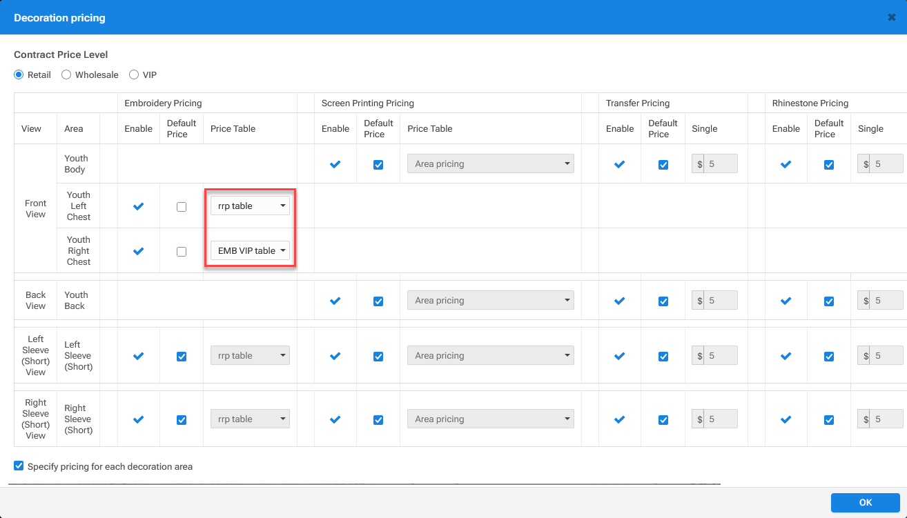 Decoration Pricing Popup - Unique Decoration Area Pricing.png