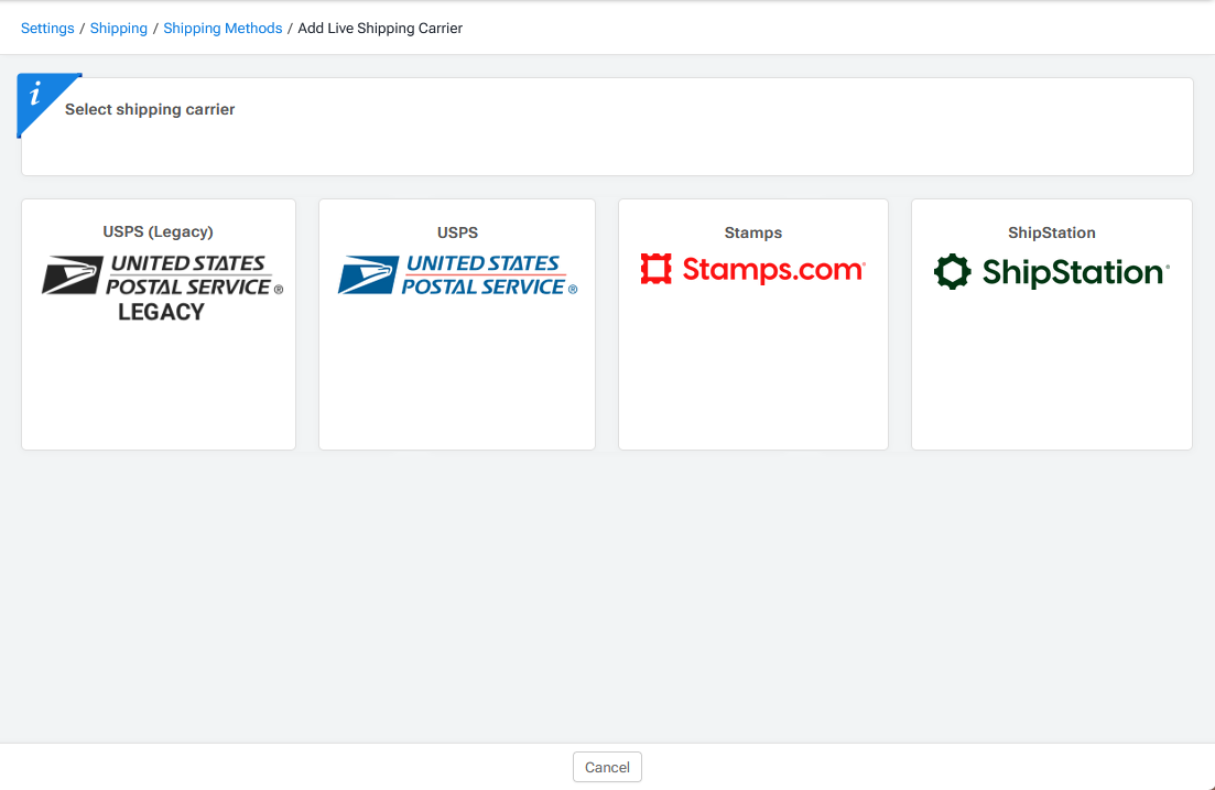 Add Live Shipping Carrier Page (USPS Legacy).png