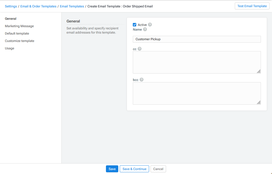 New Order Shipped Email for Customer Pickup.png