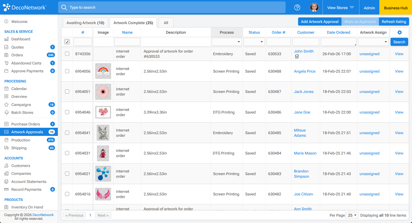 Artwork Approvals Page - Artwork Completed Tab.png