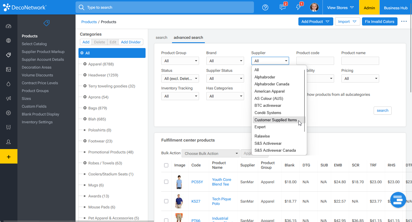 Custom Supplied Items Filter.png