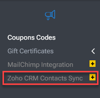 Zoho CRM Contacts Sync Disabled Menu Item.png