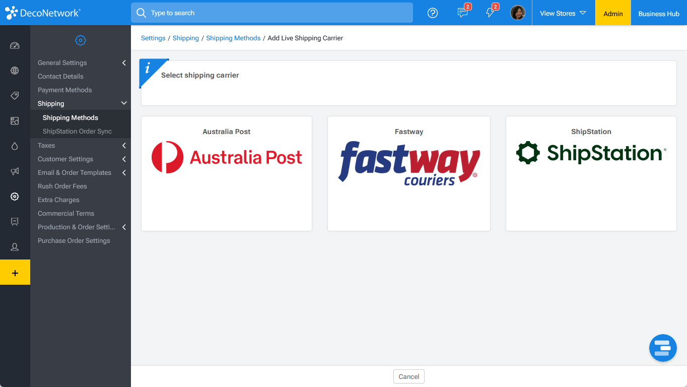 Select Shipping Carrier Page.png
