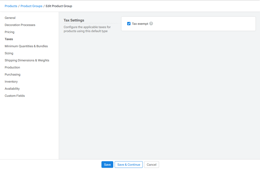 Configuring Tax Exempt Product Group.png