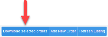 'Download selected orders' button
